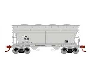 Athearn 81057 HO Scale ACF 2970 2 Bay Covered Hopper ACF Leasing ACFX 44520
