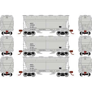 Athearn 81058 HO Scale ACF 2970 2 Bay Covered Hopper ACF Leasing ACFX 3 Pack