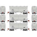 Athearn 81058 HO Scale ACF 2970 2 Bay Covered Hopper ACF Leasing ACFX 3 Pack