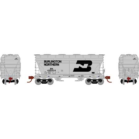 Athearn 81059 HO Scale ACF 2970 2 Bay Covered Hopper Burlington Northern BN 435534
