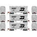 Athearn 81061 HO Scale ACF 2970 2 Bay Covered Hopper Burlington Northern BN 3 Pack