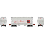Athearn 81062 HO Scale ACF 2970 2 Bay Covered Hopper Burlington CB&Q 183947