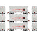 Athearn 81064 HO Scale ACF 2970 2 Bay Covered Hopper Burlington CB&Q 3 Pack