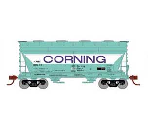 Athearn 81065 HO Scale ACF 2970 2 Bay Covered Hopper Corning NAHX 90401