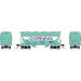 Athearn 81066 HO Scale ACF 2970 2 Bay Covered Hopper Corning NAHX 90403