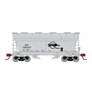 Athearn 81069 HO Scale ACF 2970 2 Bay Covered Hopper Missouri Pacific MP 706027