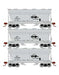 Athearn 81070 HO Scale ACF 2970 2 Bay Covered Hopper Missouri Pacific MP 3 Pack