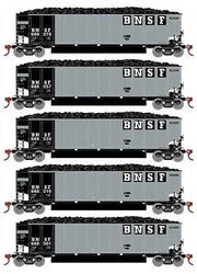 Athearn 81595 HO Scale BethGon Coalporter BNSF 5 Pack #1
