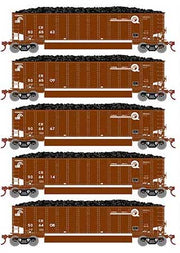 Athearn 81598 HO Scale BethGon Coalporter Conrail CR 5 Pack #1Athearn 81598 HO Scale BethGon Coalporter Conrail CR 5 Pack #1