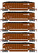 Athearn 81598 HO Scale BethGon Coalporter Conrail CR 5 Pack #1Athearn 81598 HO Scale BethGon Coalporter Conrail CR 5 Pack #1
