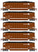 Athearn 81599 HO Scale BethGon Coalporter Conrail CR 5 Pack #2