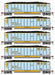 Athearn 81603 HO Scale BethGon Coalporter CSX 5 Pack #3