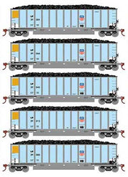 Athearn 81604 HO Scale BethGon Coalporter Union Pacific UP 5 Pack #1