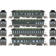 Athearn 84842 HO Scale Overland Passenger Car 4 Pack Union Pacific UP