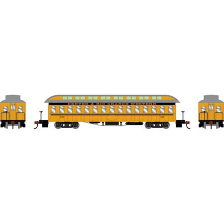 Athearn 84843 HO Scale Overland Passenger Car Coach Denver & Rio Grande Western D&RGW 302