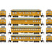 Athearn 84844 HO Scale Overland Passenger Car 4 Pack Denver & Rio Grande Western D&RGW