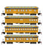 Athearn 84844 HO Scale Overland Passenger Car 4 Pack Denver & Rio Grande Western D&RGW