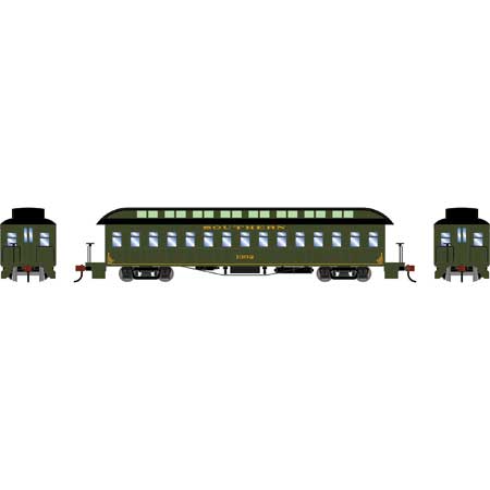 Athearn 84858 HO Scale Overland Passenger Car Coach Southern Railway 1392