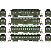 Athearn 84859 HO Scale Overland Passenger Car 4 Pack Southern Railway