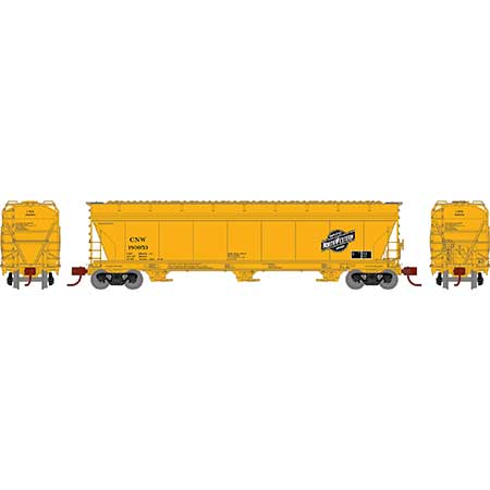Athearn 8491 N Scale ACF 46003 Bay Covered Hopper C&NW 180053