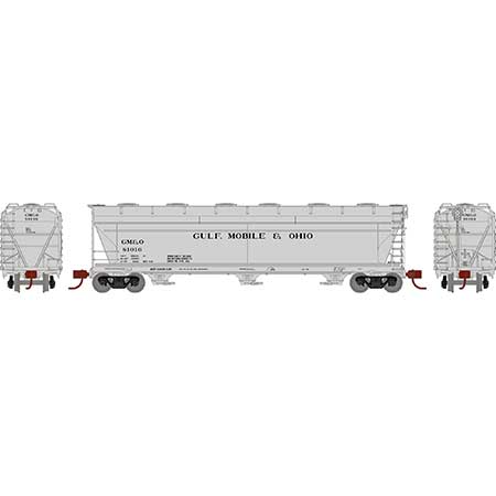 Athearn 8497 N Scale ACF 46003 Bay Covered Hopper Gulf Mobile & Ohio GM&O 81016