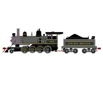 Athearn 85008 HO Scale 2-8-0 Steam Loco Union Pacific UP 244 DCC Sound