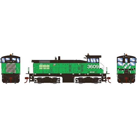 Athearn 86841 HO Scale EMD SW1000 (ex-BN Patched) BNSF 3609 DCC Sound