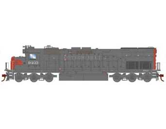 Athearn 86880 HO Scale EMD SD45T-2 Cotton Belt 9403 Primed for Grime