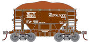 Athearn 87028 HO Scale 24' Ore Car 6 Pack Milwaukee Road MILW #2 - NOS