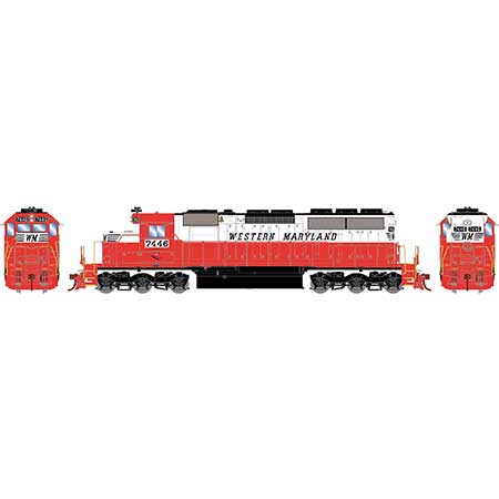 Athearn 87229 HO Scale RTR EMD SD40 Western Maryland WM 7446