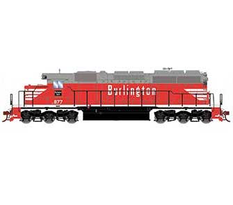 Athearn 87233 HO Scale RTR EMD SD40 Burlington CB&Q/C&S 877