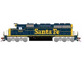 Athearn 87326 HO Scale RTR EMD SD40 Santa Fe ATSF 5019 DCC Sound