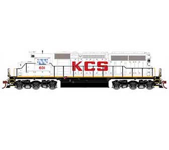 Athearn 87327 HO Scale RTR EMD SD40 Kansas City Southern KCS 631 DCC Sound