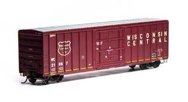Athearn 87464 HO Scale 50' Superior Plug Door Boxcar Wisconsin Central WC 21067