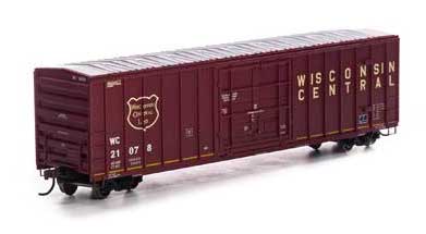 Athearn 87465 HO Scale 50' Superior Plug Door Boxcar Wisconsin Central WC 21078