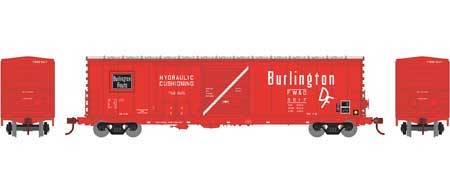 Athearn 89326 HO Scale 50' Combo Door Boxcar Burlington FW&D 5017