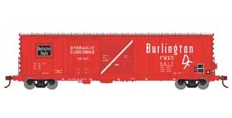 Athearn 89326 HO Scale 50' Combo Door Boxcar Burlington FW&D 5017