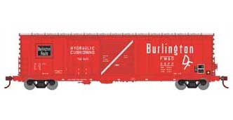 Athearn 89327 HO Scale 50' Combo Door Boxcar Burlington FW&D 5022