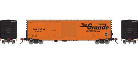 Athearn 89334 HO Scale 50' Combo Door Boxcar D&RGW 63097
