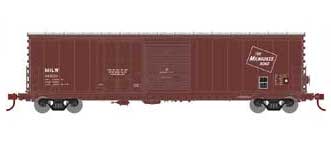 Athearn 89337 HO Scale 50' Combo Door Boxcar Milwaukee Road MILW 14001