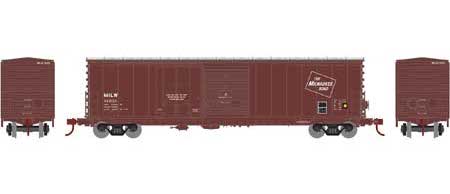 Athearn 89337 HO Scale 50' Combo Door Boxcar Milwaukee Road MILW 14001