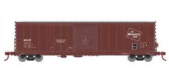 Athearn 89338 HO Scale 50' Combo Door Boxcar Milwaukee Road MILW 14017