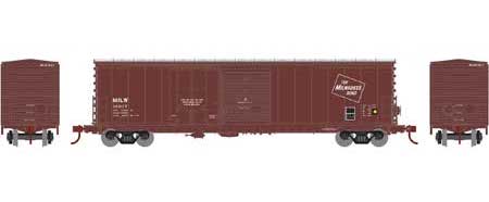 Athearn 89338 HO Scale 50' Combo Door Boxcar Milwaukee Road MILW 14017
