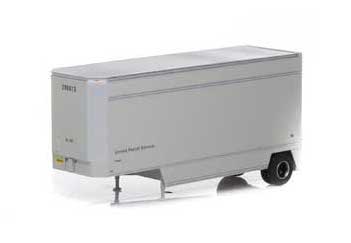 Athearn 90204 HO Scale 28' Drop Sill Parcel Trailer UPS No Shield 296613