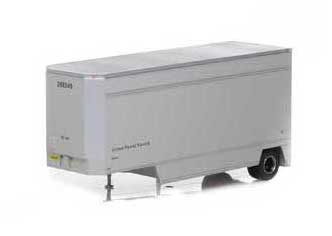 Athearn 90206 HO Scale 28' Drop Sill Parcel Trailer UPS No Shield 299649