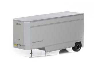Athearn 90207 HO Scale 28' Drop Sill Parcel Trailer UPS No Shield 299621