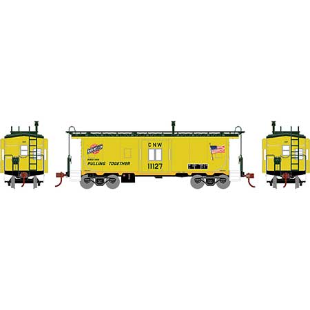 Athearn 90323 HO Scale Bay Window Caboose Chicago & NorthWestern CNW 11127