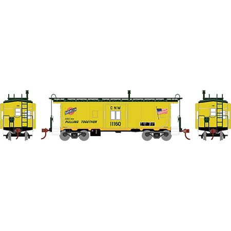 Athearn 90324 HO Scale Bay Window Caboose Chicago & NorthWestern CNW 11160