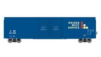 Athearn 90518 HO Scale 60' Hi-Cube Boxcar Double Door Boxcar Golden West SSW 62668