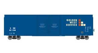 Athearn 90520 HO Scale 60' Hi-Cube Boxcar Double Door Boxcar Golden West SSW 62696